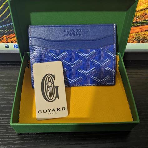 blue goyard card holder replica|is a goyard worth it.